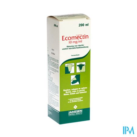 Ecomectin Cattle Inj Oplossing 1% 200ml