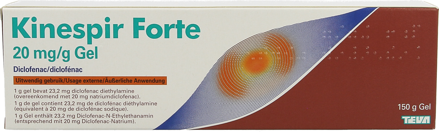 Kinespir Forte 20mg/g Gel 150g 3