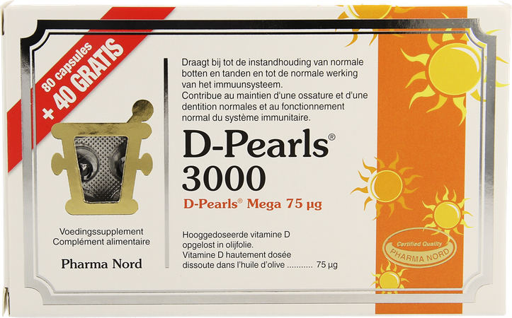 D-pearls 3000 Caps 80 + Caps 40 Promo Pack 1