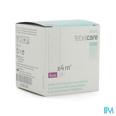 Febelcare Haft Bande Fix. Elastiq. Cohesive 6cmx4m