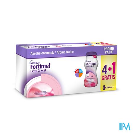 Fortimel Extra 2kcal Promopack 4+1 Fraise 5x200ml