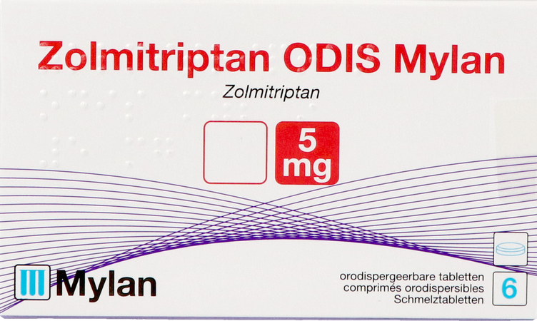 Zolmitriptan Odis Viatris 5mg Comp Orodisp. 6 2