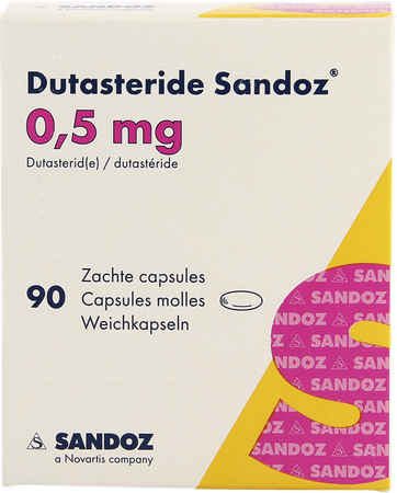 Dutasterid Sandoz 0,5mg Zachte Caps 90 X 0,5mg 3