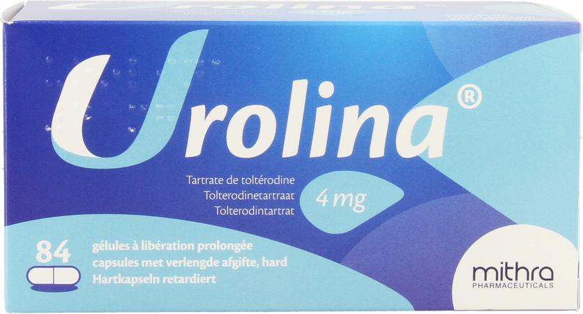 Urolina 4mg Verlengde Afgifte Harde Caps 84 X 4mg 1
