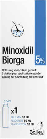 Minoxidil Biorga 5% Opl Cutaan Koffer Fl 1x60ml 6