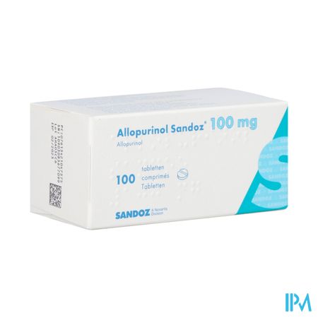 Allopurinol Sandoz 100mg Comp 100 Nf