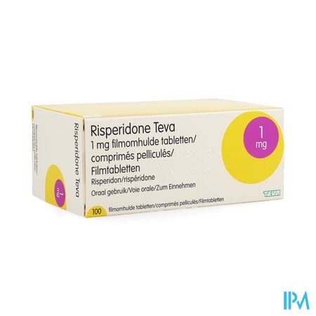 Risperidone Teva 1mg Comp 100