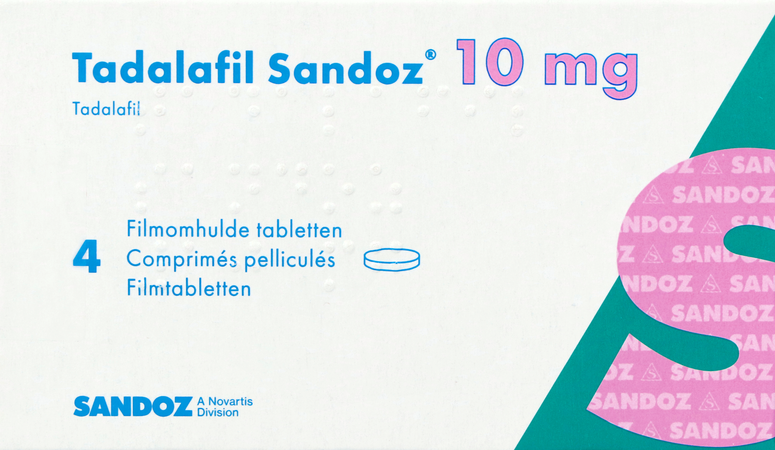 Tadalafil Sandoz 10,0mg Filmomh Tabl 4 X 10,0mg 2