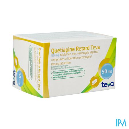 Quetiapine Retard Teva Pi Pharma 50mg Tabl 100