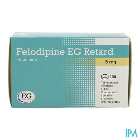 Felodipine EG Retard  5Mg Verl.Afgifte Tabl 100 1