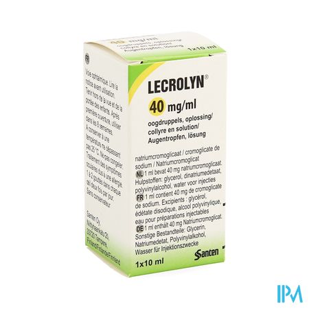 Lecrolyn 40mg/ml Collyre 10ml