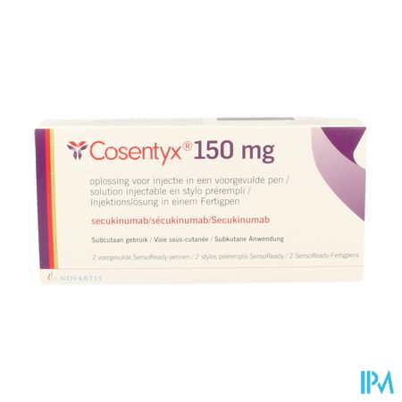 Cosentyx 150mg/ml Opl Inj Voorgev.pen 2 X 1ml