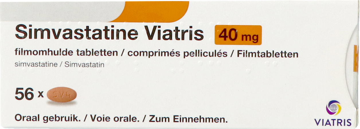 Simvastatine Viatris 40mg Comp 56 1