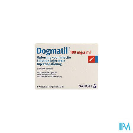 Dogmatil Amp 6 X 100mg/2ml