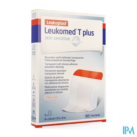 Leukomed T Plus Skin Sens. 8cmx10cm 5 7617801