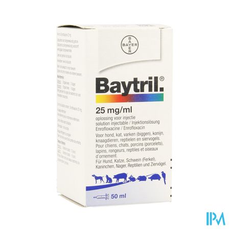 Baytril 2,5% Opl Inj Fl 50ml