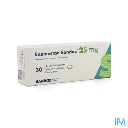 Exemestan Sandoz 25mg Filmomh Tabl 30 X 25mg