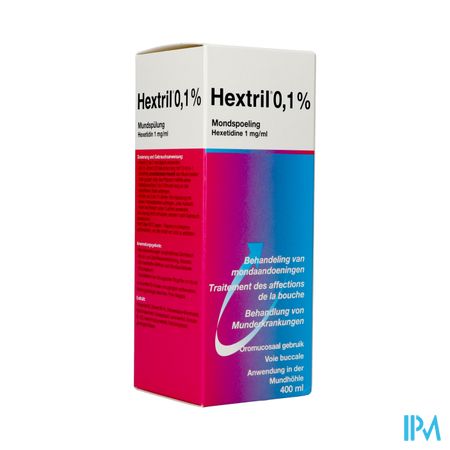 Hextril 0,1% Sol Bain Bouche 400ml