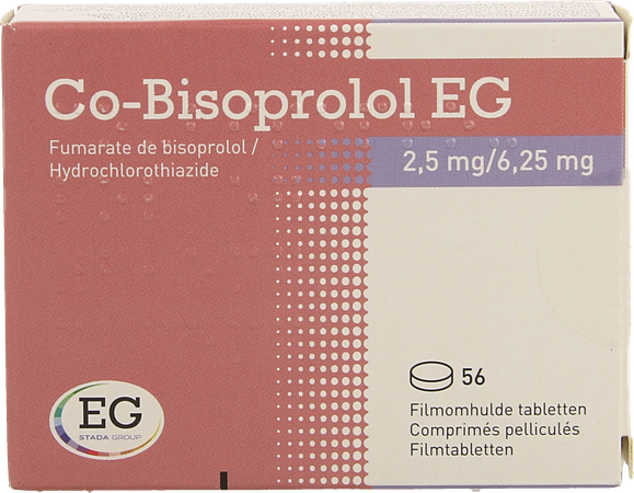 Co Bisoprolol EG 2,5Mg/ 6,25Mg Tabl 56 1