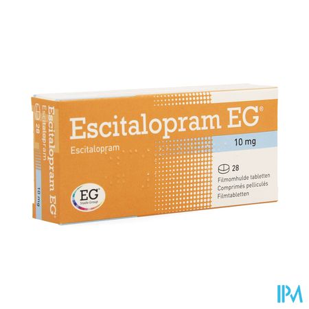 Escitalopram EG 10 Mg Filmomh Tabl 28 X 10 Mg