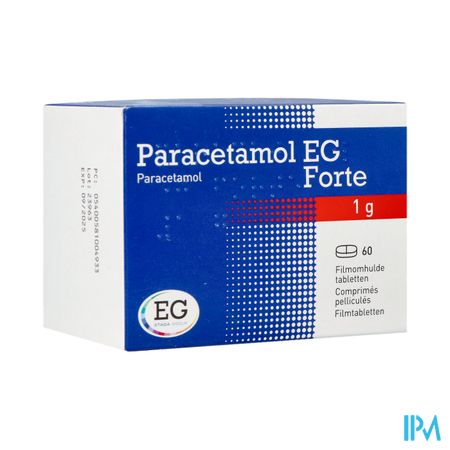 Paracetamol EG Forte 1G Comp Pell  60