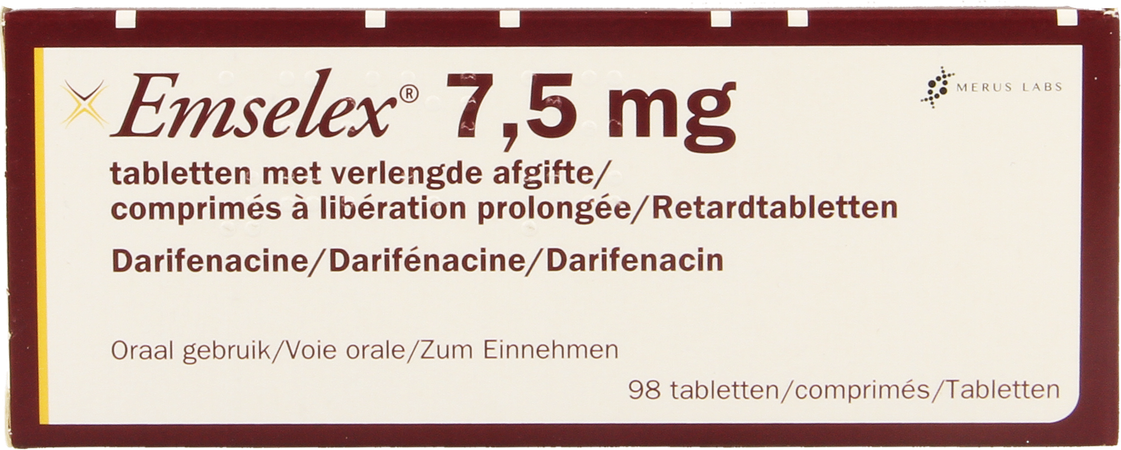 Emselex Verlengde Afgifte Tabl 98 X 7,5mg 2