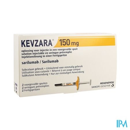 Kevzara 150mg Opl Inj Voorgev.spuit Glas 2x1,14ml