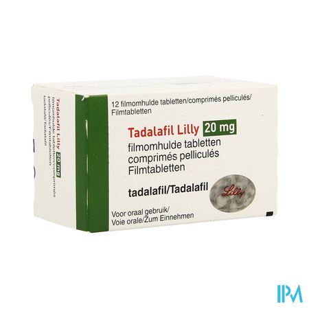 Tadalafil Lilly 20mg Comp Pell 12 X 20mg