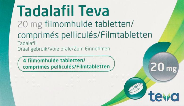 Tadalafil Teva Filmomh Tabl 4 X 20,0mg 2