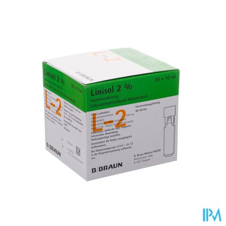 Braun Minip Linisol 2 % 20 Amp 10ml