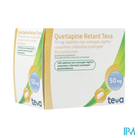 Quetiapine Retard Teva 50mg Verl.afgifte Comp 100