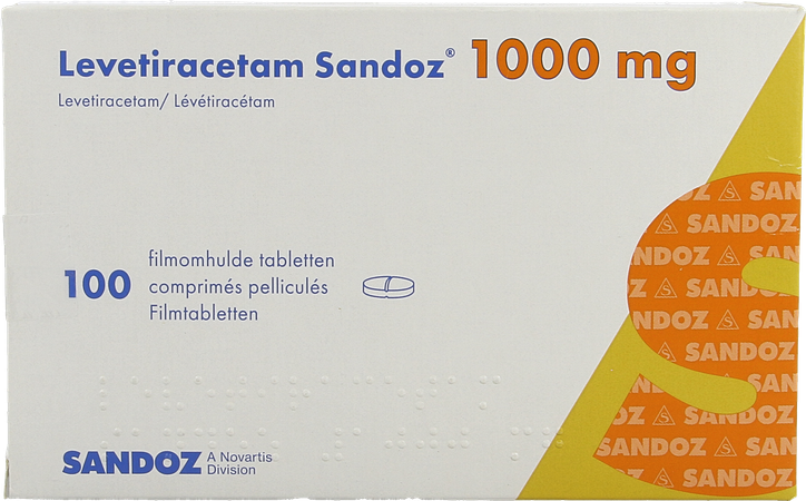 Levetiracetam Sandoz Comp Pell 100 X1000 mg 2