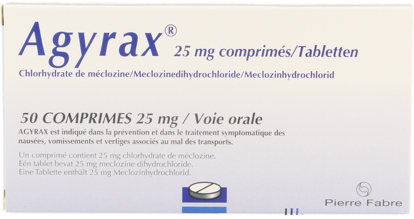 Agyrax 25mg Comp 50 10