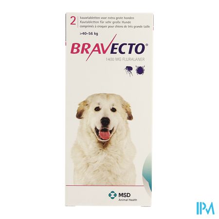 Bravecto Kauwtabletten Hond 2x1400,0mg 3