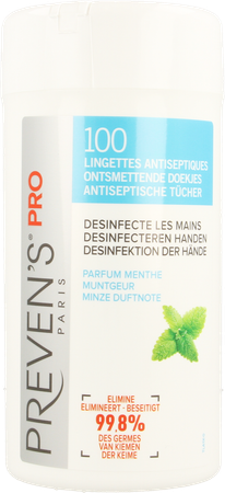 Preven's A/septische Doekjes Munt 100 1