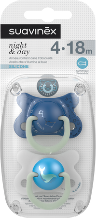 Suavinex Basic Sucet.silic.ana.4-18m N&d Balein Bl 1