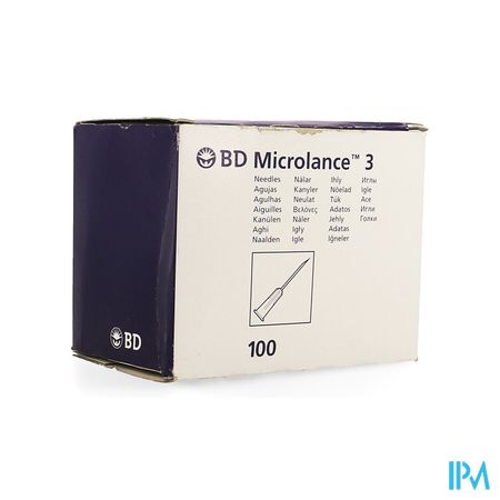 Microlance 3 Naald 22g 1 0,7mm 25mm 100 Zwart