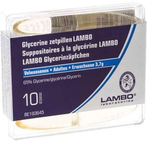 Glycerine Lambo Suppo Kegelvorm Ad 10