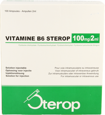 Sterop Vit B6 100mg 2ml 100 Amp 1