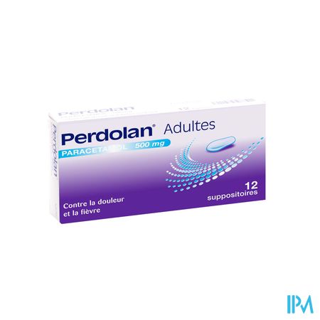 Perdolan Supp Ad 12x500mg