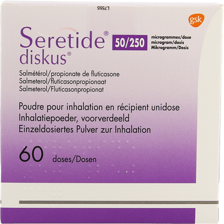 Seretide Diskus Dos 60 50mcg/250mcg