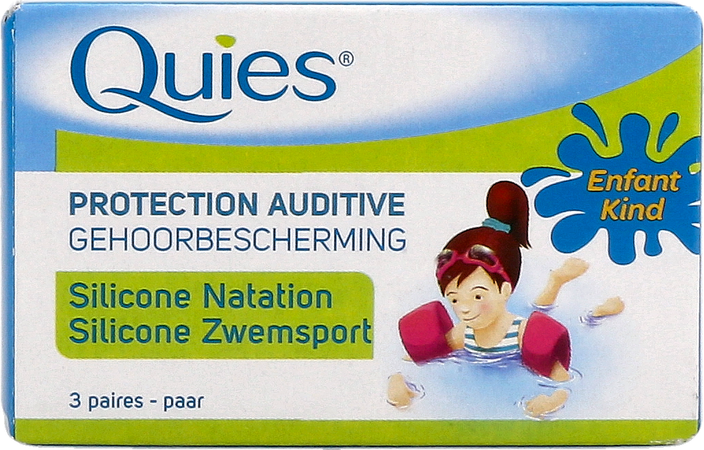 Quies Oordoppen Zwemmen Kind Silic. 3 Paar 3