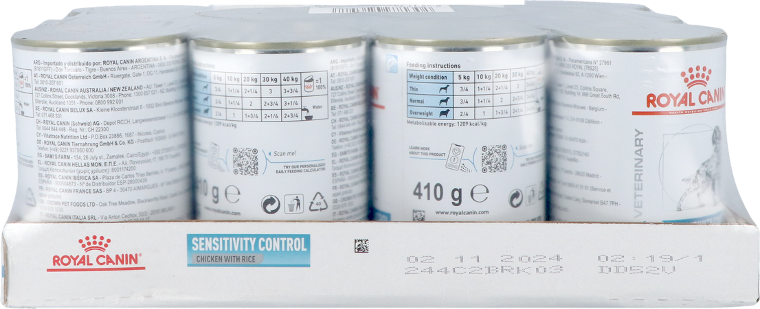 Royal Canin Dog Sensi.contr.chick&rice Wet 12x410g 1