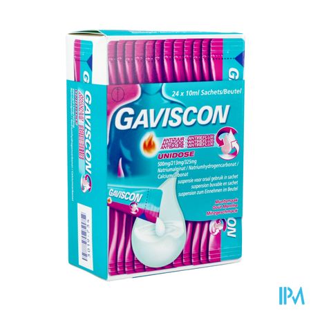 Gaviscon Antireflux Antiacide Susp Buv. Sach 24