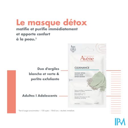 Avene Cleanance Masque Detox 2x6ml 6