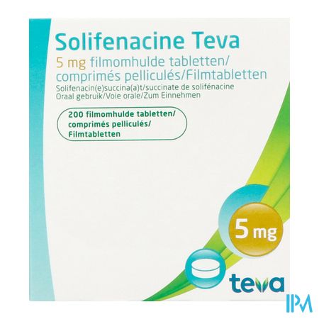 Solifenacine Teva Filmomh Tabl 2 X 100 X 5mg 1