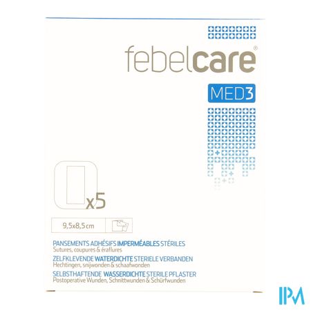 Febelcare Med3 Verb.zelfkl Ster.wtp 9,5x 8,5cm 5 1