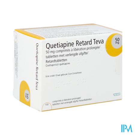 Quetiapine Ret.50mg Teva Orifarm Caps Lib.prol.100