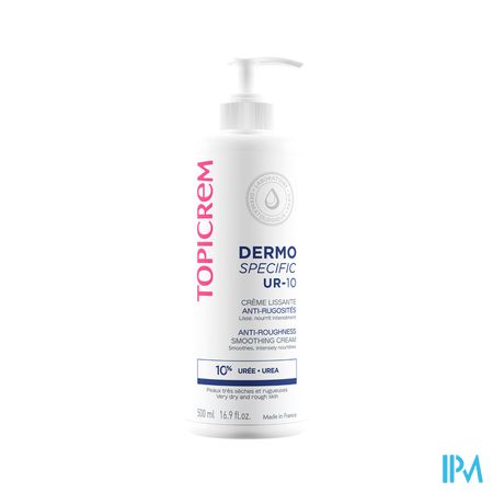 Topicrem Ur10 Creme Smoothing A/ruwheid 500ml