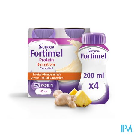 Fortimel Protein 2.4kcal Tropisch Gember 4x200ml